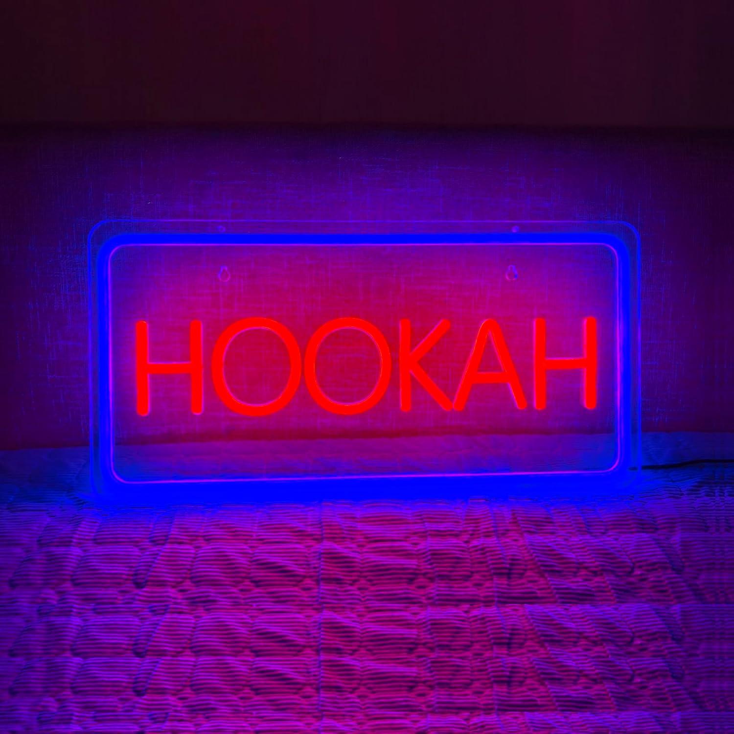 HOOKAH Neon Sign USB Dimmable  - Vaping Store recension och pris